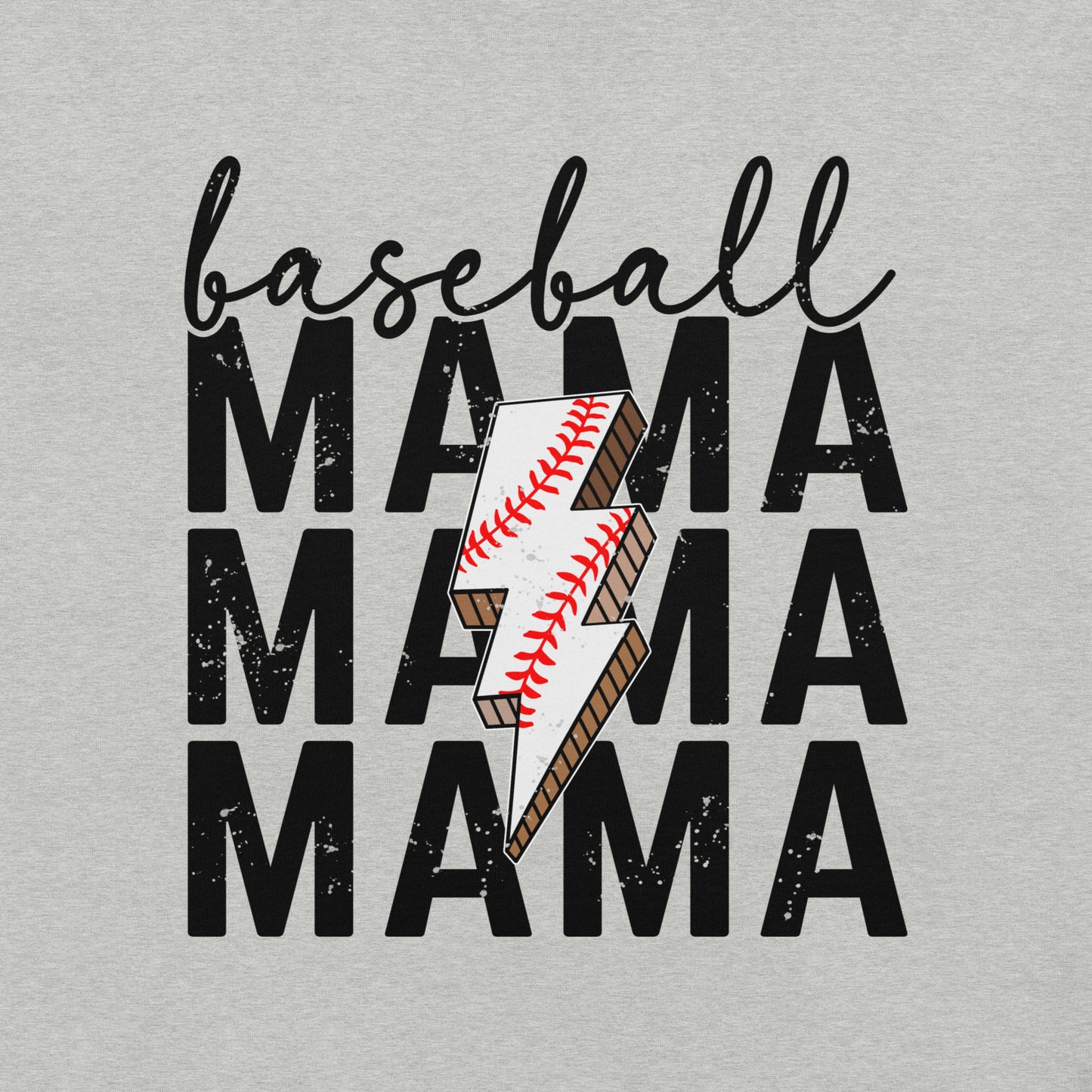 Baseball Mama Lightning Bolt t-shirt