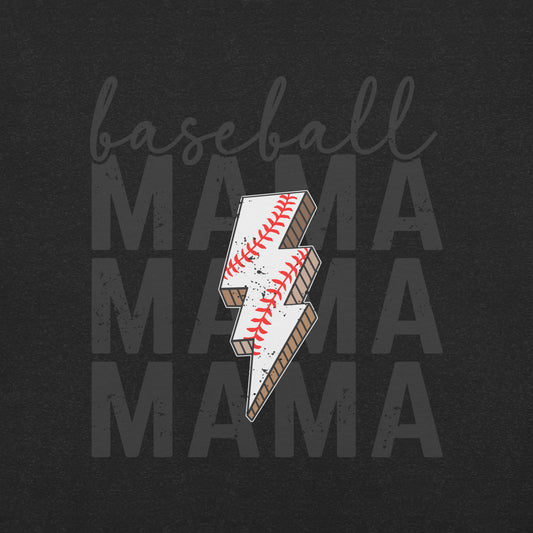 Baseball Mama Lightning Bolt t-shirt