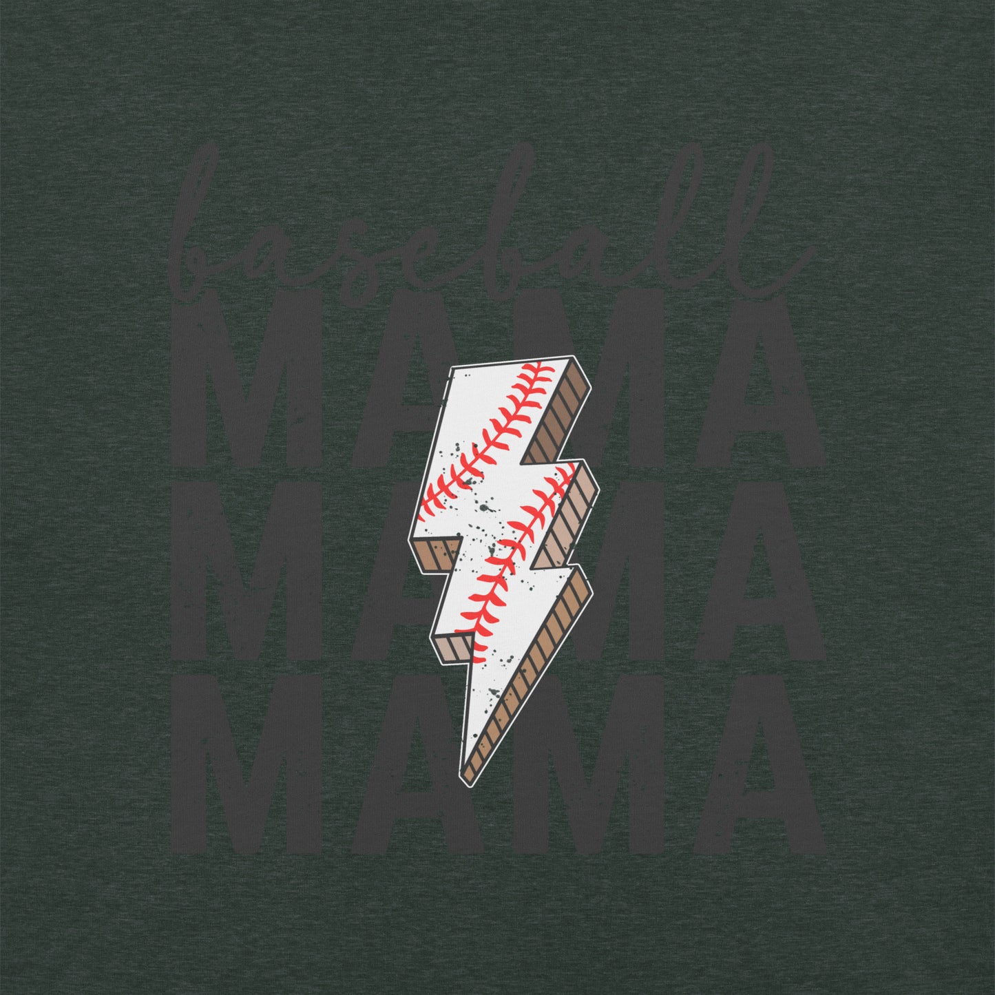 Baseball Mama Lightning Bolt t-shirt