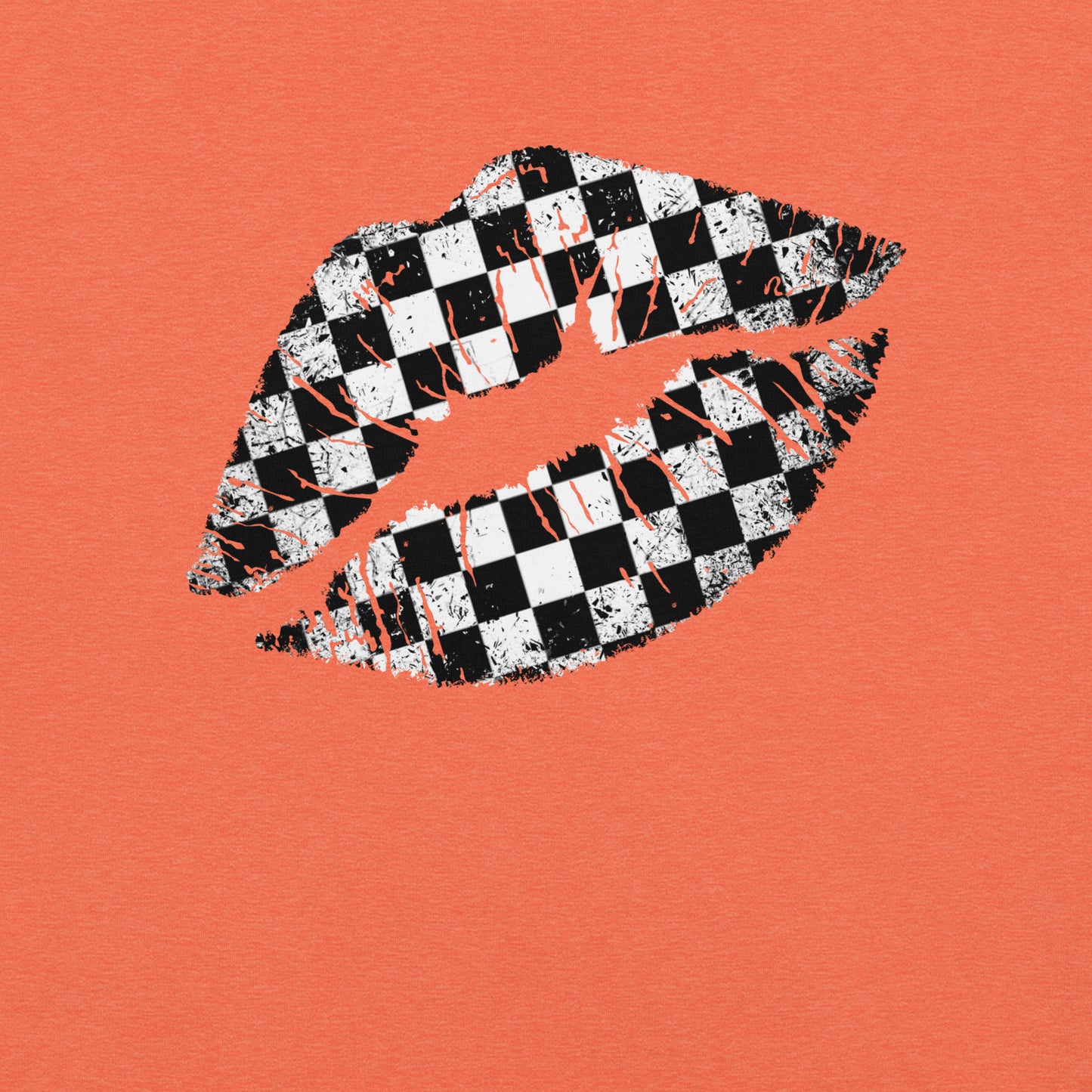 Checkered Lips t-shirt