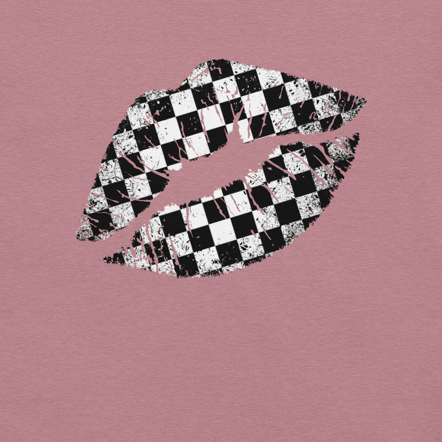 Checkered Lips t-shirt